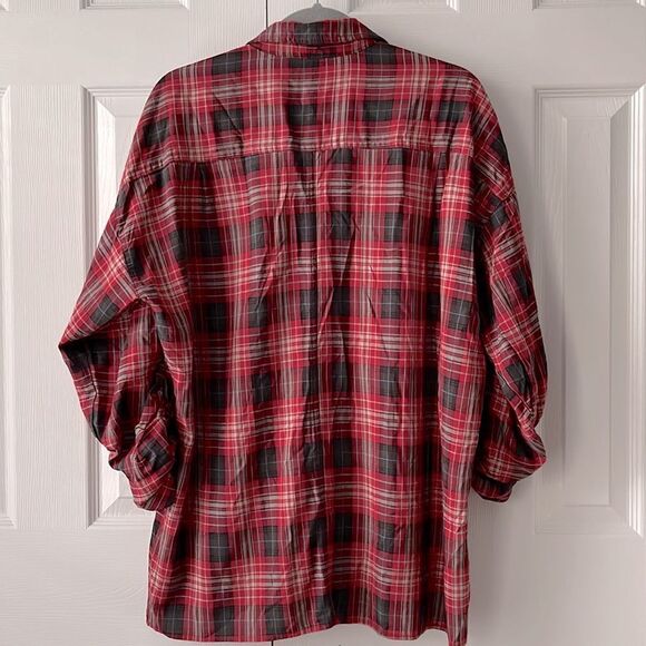 3/$10 Max Studio Plaid Long Sleeve Button Down Shirt | Medium - Picture 9 of 13
